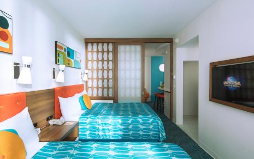 Universal’s Cabana Bay Beach Resort -Family Suite Interior Entry Second Bedroom